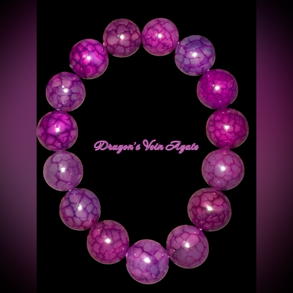 Dragon Vein Agate Bracelet